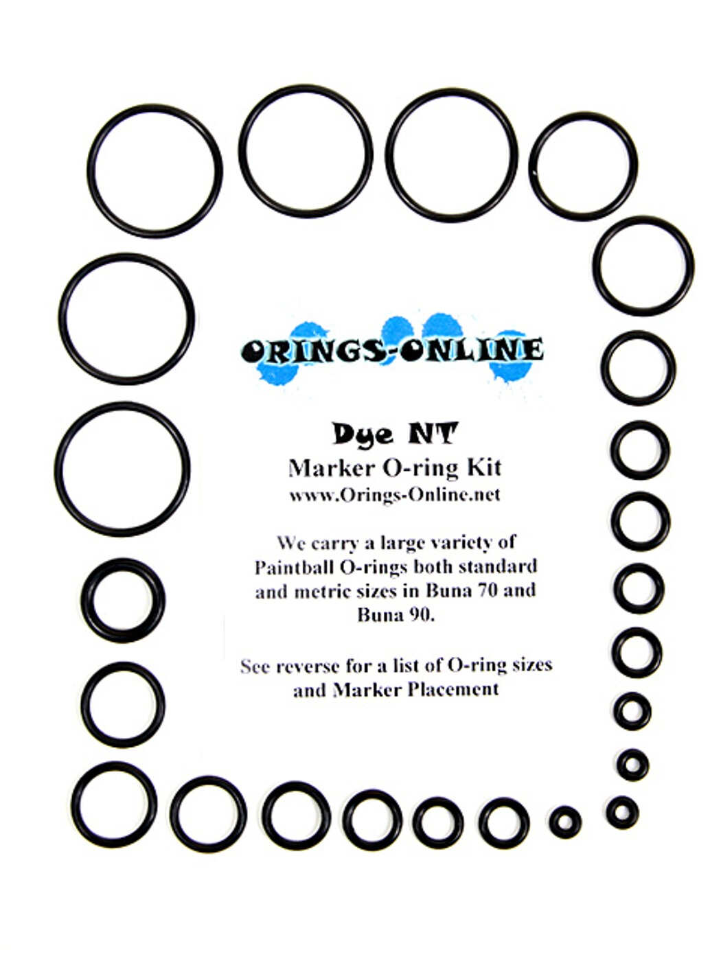 Dye Matrix NT Marker O-ring Kit